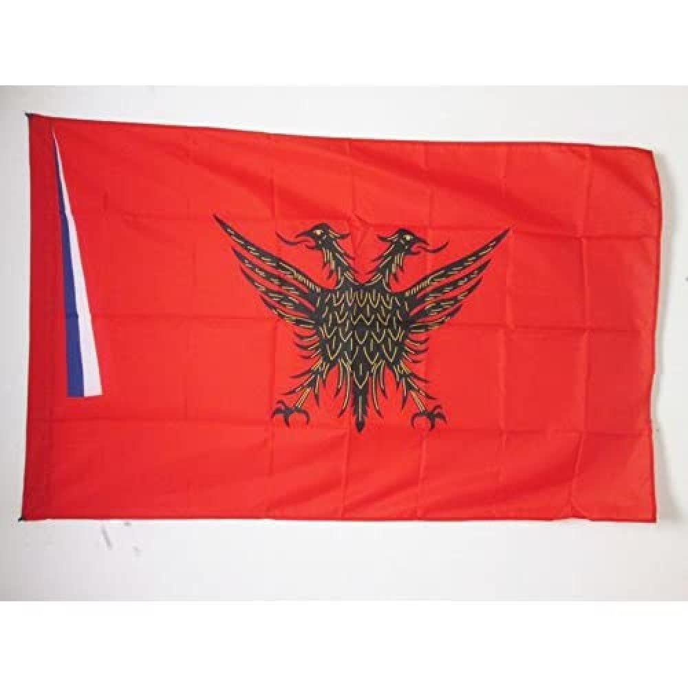AZ FLAG - Autonomous Albanian Republic of Korçë Flag - 3x5 Ft - Korce Banner with Sleeve - 100% Polyester - Fade Resistant - Vivid Colors - 3' x 5' Feet - 150x90 Cm