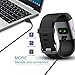KingAcc Compatible with Fitbit Surge Charger, 3.3Foot/1meter Replacement USB Charging Cable Cord Charger Adapter for Fitbit Surge, Fitness Wristband Smart Watch (Black-1Pack)