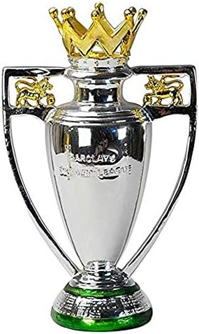 QSBY Football Match Champions League trophy resin crafts electroplating football fans souvenirs Engraving version creative world trophy high 45cm silver
