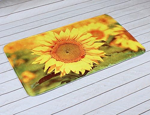 Maygarden 3D Indoor Outdor Welcome Doormats Bathroom Shower Room Living Room Water absorption Non Slip Rugs Cushions Floor Door Mat Carpets Sunflower