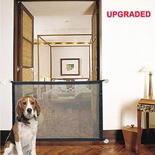 Self-Designed Upgraded Magic Gate for Dogs, Pet Folding Guard, Baby and Child Safety Gate, Portable Pet Enclosure
