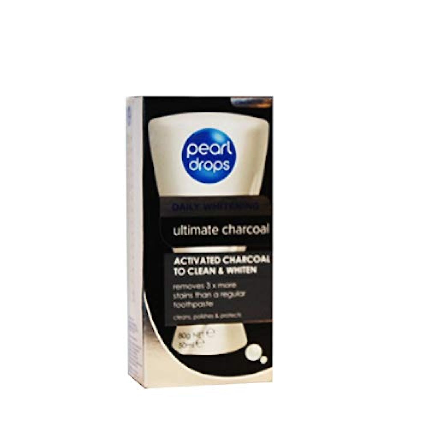 4lite Pearl Drops Daily Whitening Ultimate Charcoal Toothpaste, 50 ml