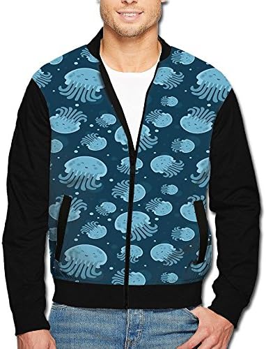 XinYunJL Men's Jellyfish Medusa Color Block Winter Jackets\r\nWindproof With Pockets For Driving