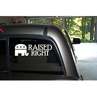 Classy Vinyl Creations Raised Right Car Truck Automotive Window Black or White Decal Bumper Sticker 2.7" H X 8.5" W