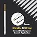 Metallic Marker Pens with Fine Tips and Glitter Sheen for Crafts, Art Projects and Personalized Gifts 15 Colors for Card Making, Scrapbooking, Photo Albums, Rock Painting, Calligraphy, Valentine's Day