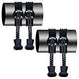 AKTIVX SPORTS LACES - No Tie Elastic Shoelaces that Lock, Replacement Running Shoelaces for Men, Women,Adults, Seniors & Kids Sneakers, Cleats, Boots (2-Pack) (Black, Black)
