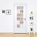 MaidMAX Over The Door Hanging Shoe Organizer with 24 Clear Pockets and 4 Metal Hooks, 64 Inches High