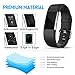 [6-PACK] For Fitbit Charge 2 Screen Protector, Hotodeal Full Coverage Invisible Clear Shield, Anti-Bubble, Anti-Scratch, HD Film Guard for Fitbit Charge 2