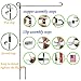 Garden Flag Stand-Holder-Pole with Flag Stopper and Clip Waterproof Powder-Coated Paint for House Flags,Decorative Yard Seasonal Flags