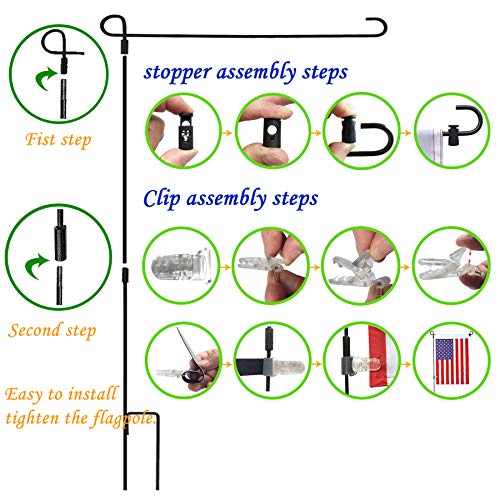 2 Garden+Stand+Holder+Pole+Stopper+Anti+Wind+Season