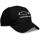 Chevrolet Open Bowtie Embroidered Hat - Officially Licensed Adjustable Chevy Cap Black
