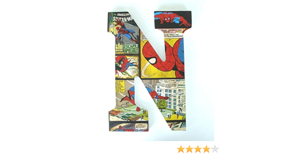 amazon com spiderman wood nursery letters marvel comic book bedroom decor handmade products
