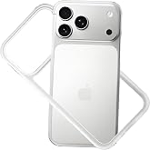 KUGEW for iPhone 18 Pro Max/17 Pro Max Bumper Case Clear with Camera Cover, Compatible with MagSafe, Slim Fit No Back Design Soft TPU Bumper Frame Shockproof Excellent Heat Dissipation (Clear)