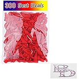 Water Balloons 300 Pack Red - Use as Water Bombs - Great Outdoor Water Sports Fun for Kids and (Grand)Parents - Fill the Balloons with Water and Throw them or use for Decoration - Valentine Decoration