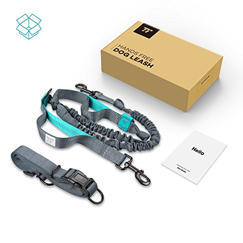 TAOTRONICS Retractable Hands Free Dog Leash with Dual Bungees for up to 150 lbs Large Dogs