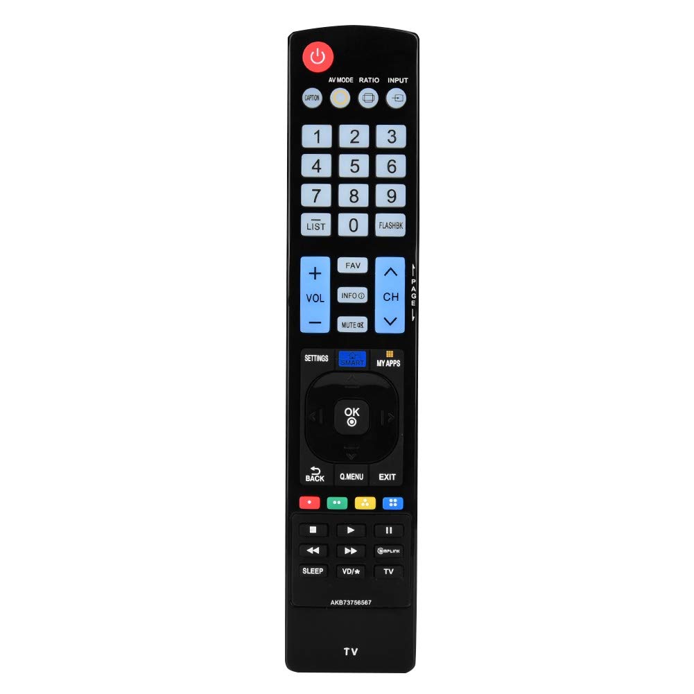 ASHATA TV Remote for True Universal TV Remote Control Controller for 42LD550, 46LD550, 32LD550, 47LD650, 32LD550, 32LD550, 42LD550, 42LD550UB, 32LD550UB,52LD550UB, 46LD550, 55LD650UA,etc