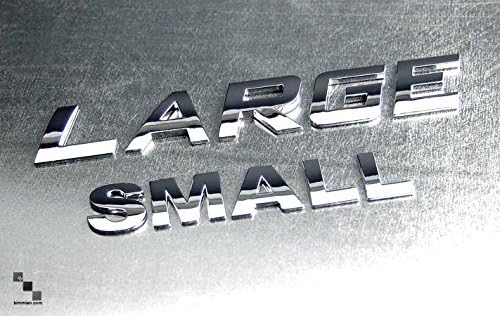 Bimmian LTRAAASLW Custom Vehicle Emblems 0.87 in. Tall44; Standard Chrome Finish - Letter W