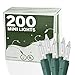 Clear Miniature Christmas Lights Set of 200 - Mini String Lighting