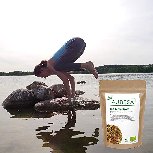 AURESA Ayurveda Tee Bio Tempelgold | Kräutertee mit groÃem Ingwer Anteil | Toller Wintertee für mehr innere Wärme – Bild 4