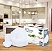 18-Piece White Flat Edge Dinner Set - Dishwasher Safe Opal Glassware
