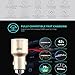 Multi-Function Car Carbon Monoxide Detector, Quick Charge 3.0 Fast Car Charger Adapter, CO Alarm Detector in Car with Emergency Glass Breaker(Silver)