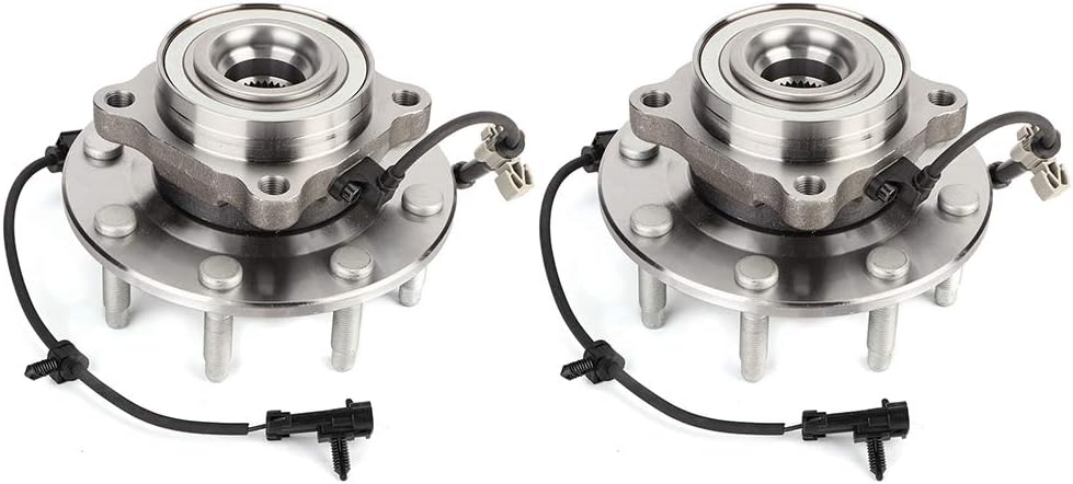 Gorgeri Hub Bearing,2pcs Front Wheel Hub & Bearing Fit for Silverado 515058