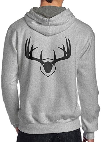 Xianliuli Christmas Elk Men's Fashion Creative Casual Wear Cap With No Pocket Hoodie XL Ash