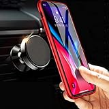 Magnetic Phone Car Mount, MANORDS Universal Air Vent Cell Phone Holder 360°Rotation GPS Mount Compatible iPhone Xs Max Xs X 8 Plus 7 6s SE Samsung Galaxy S9 S8 Edge Note 9 More (Black)