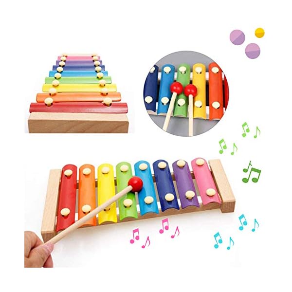 HapeeFun-26pcs-Toddler-Musical-Instruments-Set-Percussion-Instrument-Toys-Toddler-Musical-Toys-Set-Rhythm-Band-Set-Birthday-Gift-for-Toddlers-Kids-Preschool-Children-with-Storage-Bag HapeeFun Toddler Musical Instruments, 22pcs Percussion Toy Rhythm Band Set Toddlers Toys Xylophone Glockenspiel Toy for…
