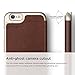 iPhone 6S Case, elago [Leather Flip][Brown/Champagne Gold] - [Card Slot][Screen Protection][Premium Hybrid Construction] – for iPhone 6/6S