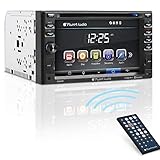 Planet Audio P9640B Car DVD Player - Double Din, Bluetooth Audio and Calling, 6.2 Inch LCD Touchscreen Monitor, MP3 Player, CD, DVD, WMA, USB, SD, Auxiliary Input, AM/FM Radio Receiver