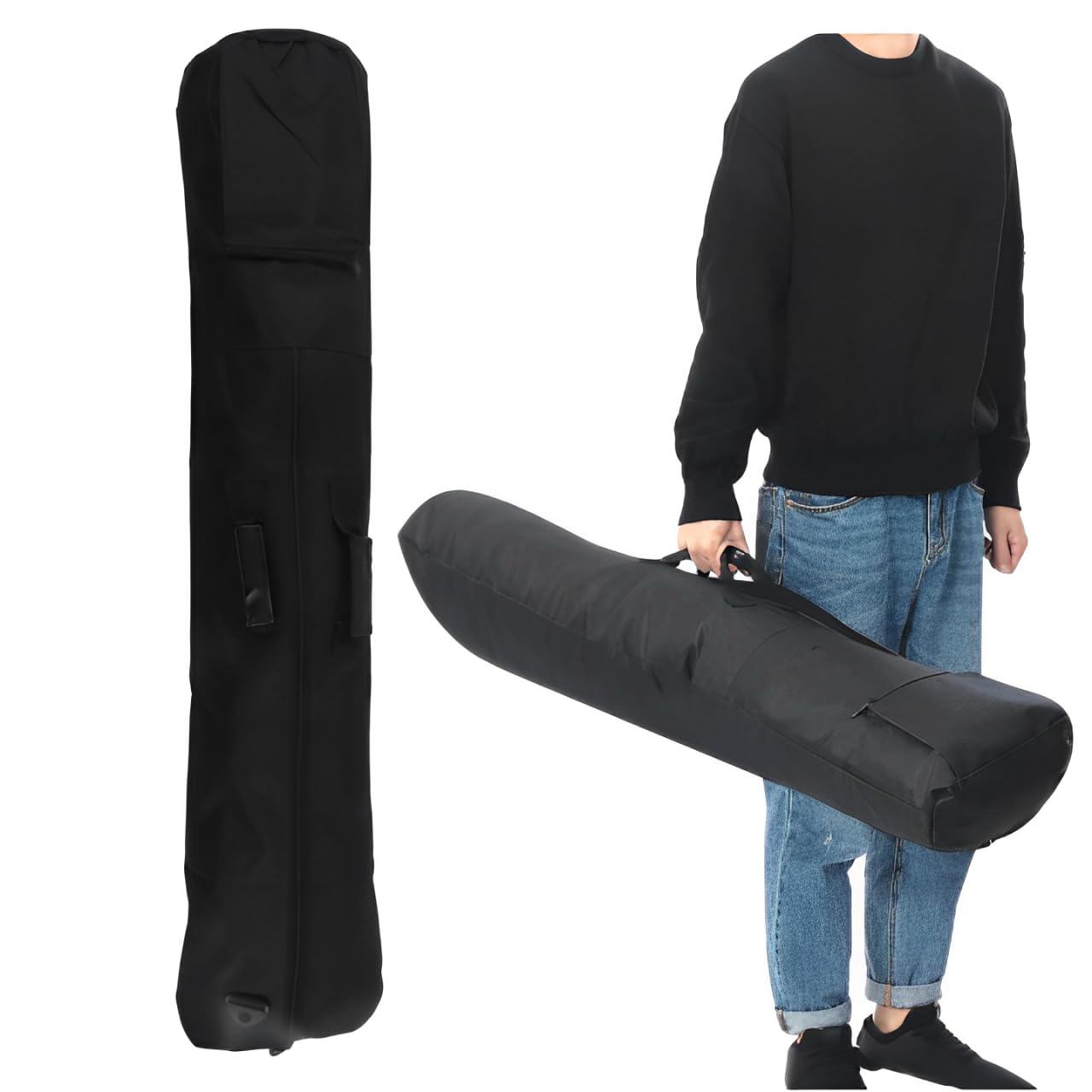 Topyond Waterproof Metal Detector Carry Bag,Universal All-Purpose Padded Case for Outdoor Detecting,for Metal Detector and Accessories