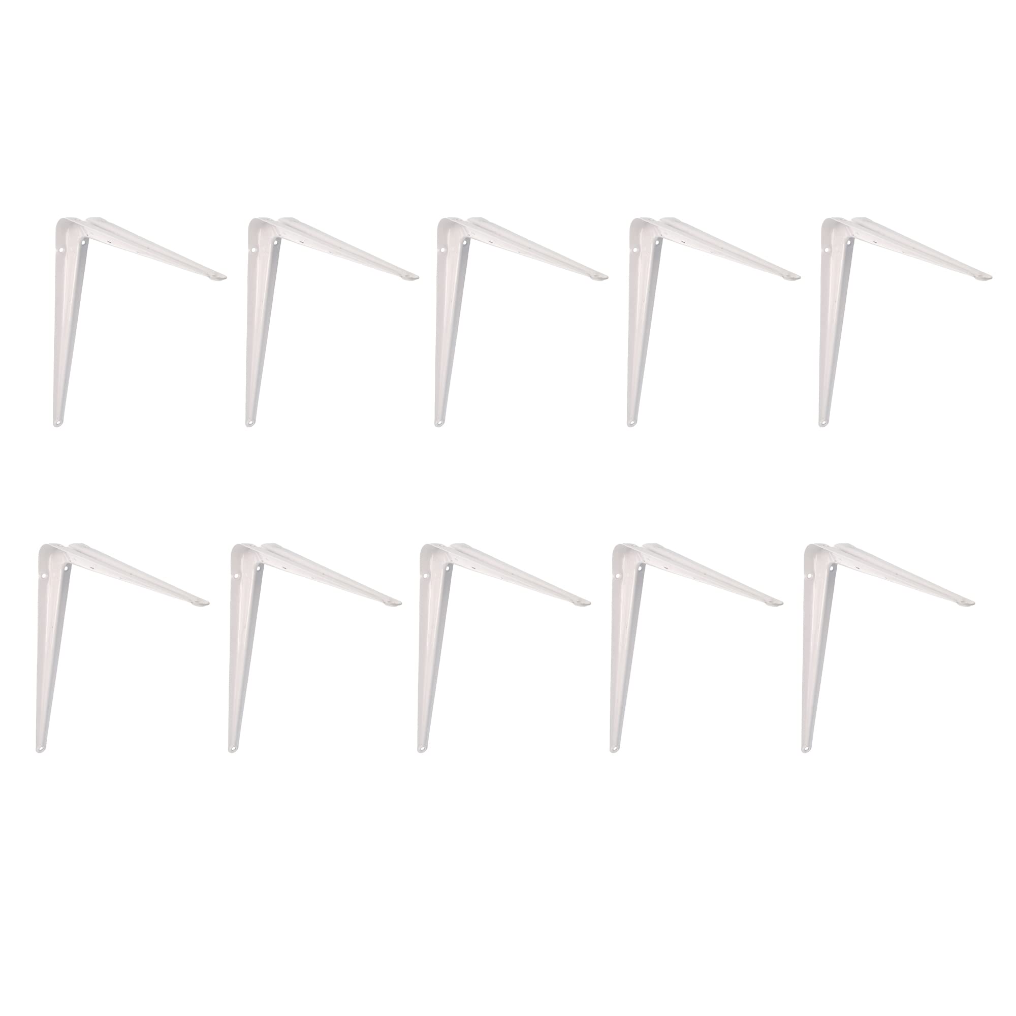 Pack of 10 Shelf Bracket – Wall Console Shelf Bracket Shelf Brackets Bracket 350x400 White