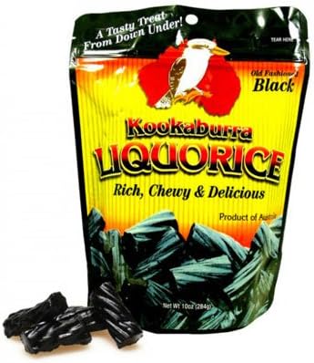 Kookaburra Licorice - Black, 10 oz bag, 12 count