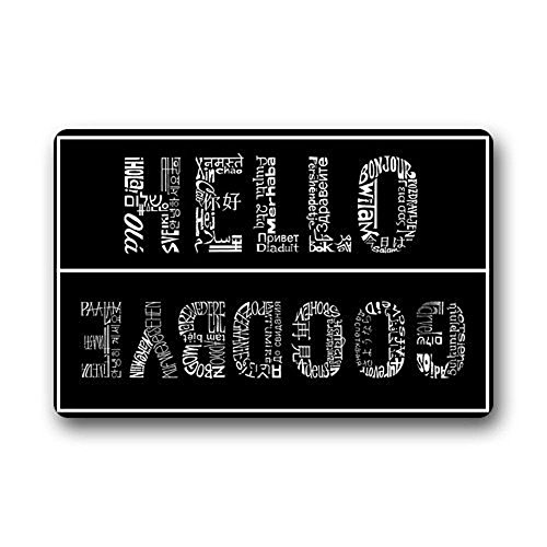 DmiGo Future Origin Hello and Goodbye Welcome Mats Floor Mat Rug
Carpets Indoor/Outdoor