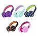 ELECDER i36 Kids Headphones Children Girls Boys Teens Foldable Adjustable On Ear Headphones 3.5mm Jack Compatible Cellphones Computer Kindle MP3/4 School Tablet Purple/Red