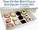 Pro-Quality Bakery Boxes for Cupcakes with Display Window and Cupcake Inserts 12 Pk. Each Recyclable, Bright White Box Displays 1 Dozen Cup Cakes. Ready to Customize for Your Fundraiser, Bake Sale