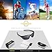 TOREGE Polarized Sports Sunglasses for Man Women Cycling Running Fishing Golf TR90 Unbreakable Frame TR034 (White&Black&Grey)