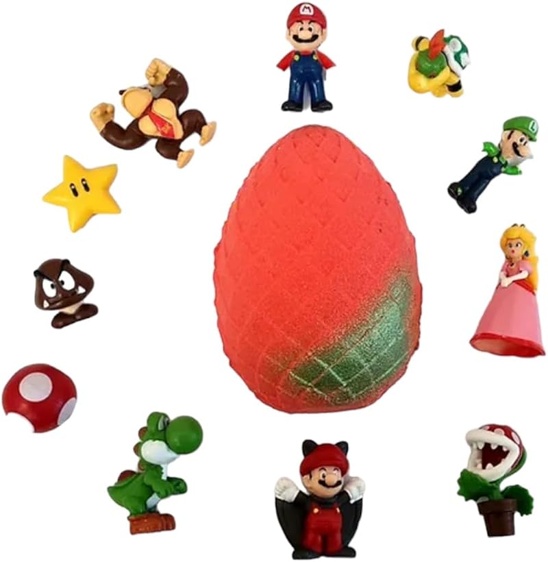 Mario Surprise Hidden Toy Bath Bomb Bubblegum Scented CE Certified Egg