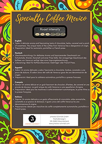 Spezialitätenkaffee aus Mexiko 500g| Sortenreine Kaffeebohnen 100% Arabica| Langsame Crema Trommelröstung| Säurearm und… – Bild 4