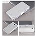 Lenovo A850 Silk Flip Leather Case for Lenovo A850 Wallet Pouch Skin Cover Phone Shell (White)