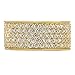 The Bling Factory Hip Hop 14k Gold Plated Iced Out Micropave CZ 13mm Eternity Band Ring, Size 12