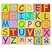 NEOWOWS 121 Pieces Wooden Building Blocks Shape Sort Alphabet Number Stacking Games Wood Blocks Construction Toys Includes 41 Pieces Dominoes with Carrying Bag Educational Toys for Kids