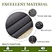 NICETOWN 95 inch Blackout Curtains - Triple Weave Energy Saving Thermal Insulated Solid Grommet Blackout Draperies for Living Room/Bedroom (1 Pair, W52 x L95, Grey)