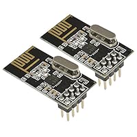 Aideepen 2PCS NRF24L01 Wireless Transceiver Module+2.4GHz Antenna for Arduino