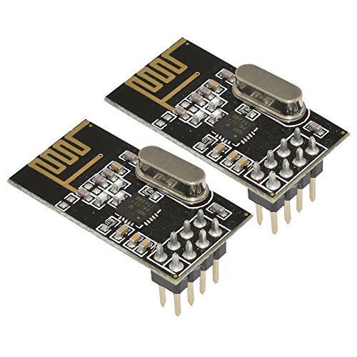 Aideepen 2PCS NRF24L01 Wireless Transceiver Module+2.4GHz Antenna for Arduino - Thumbnail 7
