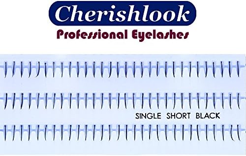 Cherishlook Professional 10packs Eyelashes (Individual) (Single Short Black)
