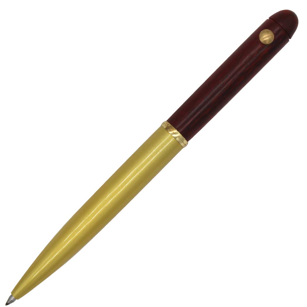 Gullor Handcrafted Wooden Ballpoint Pen, Made of Rosewood and Brass - Red