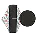 ALVABABY 3 PCS Reusable Bamboo Charcoal and Microfiber Cloth Menstrual Pads Regular Size 3WM01