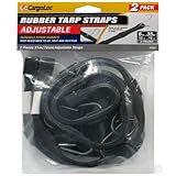 CargoLoc 32562 Rubber Adjustable Tarp Straps with Steel Hooks, 31-Inch, 2-Piece